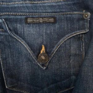 Hudson’s skinny, dark denim, size 27 bluejean